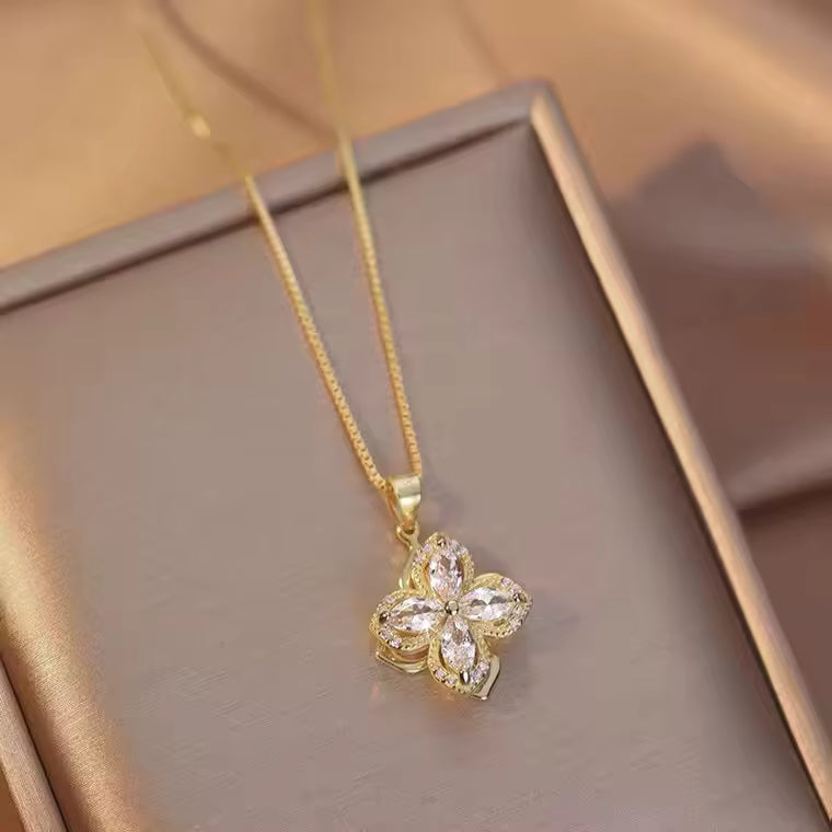 Collar de Flor Giratoria