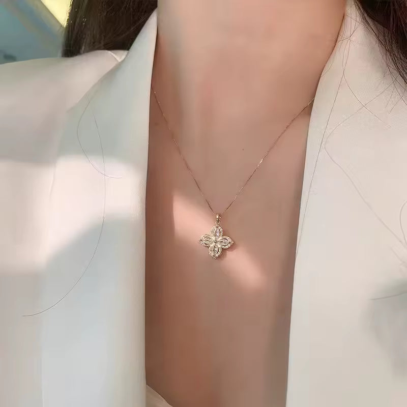 Collar de Flor Giratoria