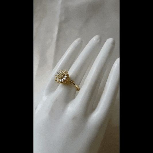 Anillo Girasol Giratorio
