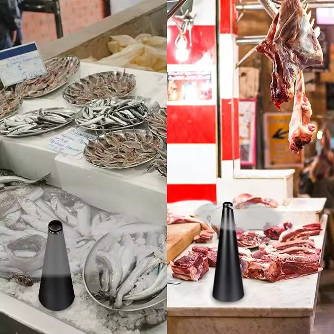 ABANICO REPELENTE DE MOSCAS A PILAS