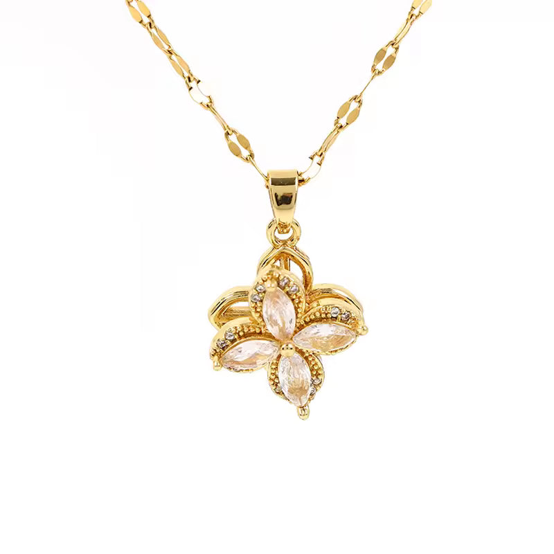 Collar de Flor Giratoria