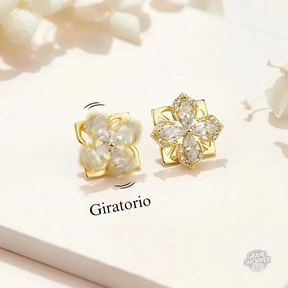 Arete Flor Giratoria