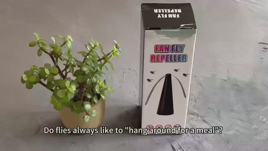 ABANICO REPELENTE DE MOSCAS A PILAS